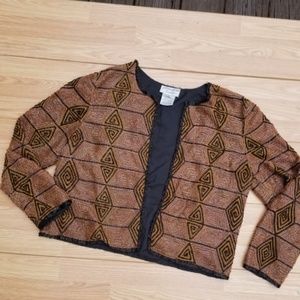 VTG Cropped Sequin Jacket